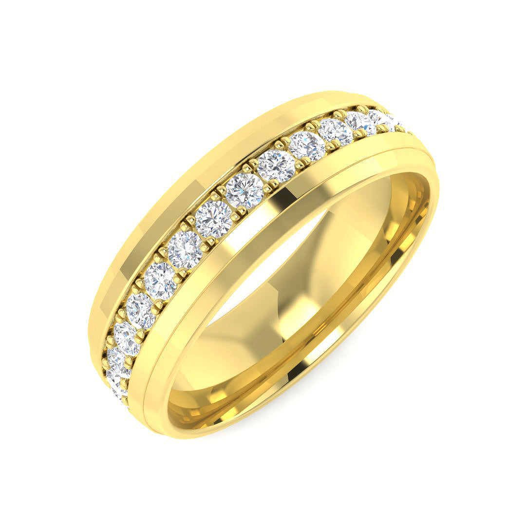 9ct Yellow Gold 1.00ct Laboratory Grown CVD Ring