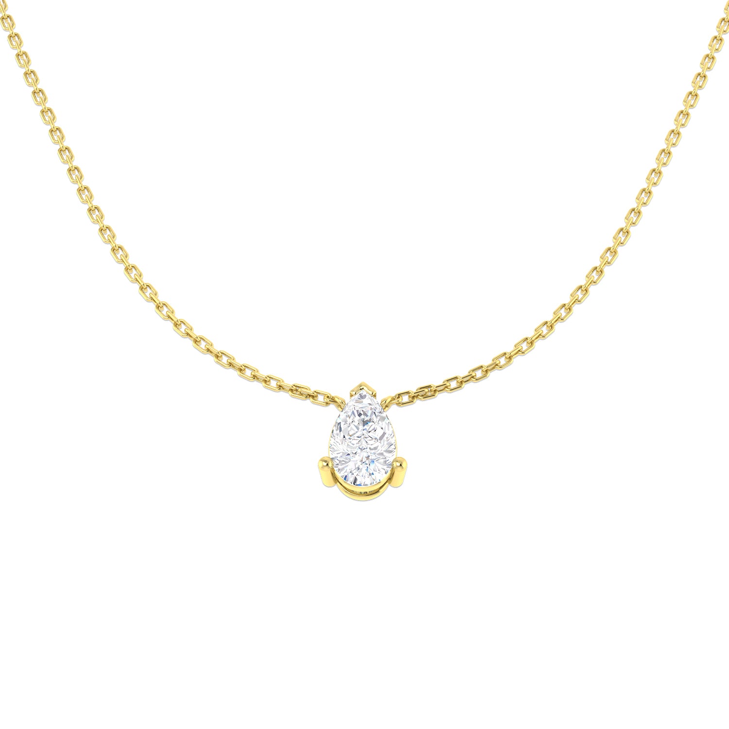 9ct Yellow Gold 0.78ct Laboratory Grown CVD Necklace