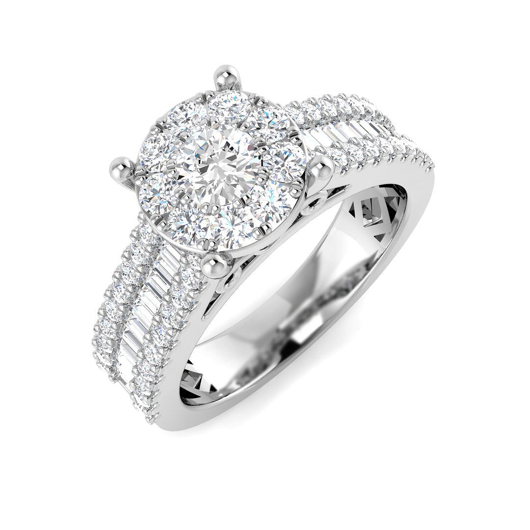 9ct White Gold 1.31ct G SI2 Diamond Ring