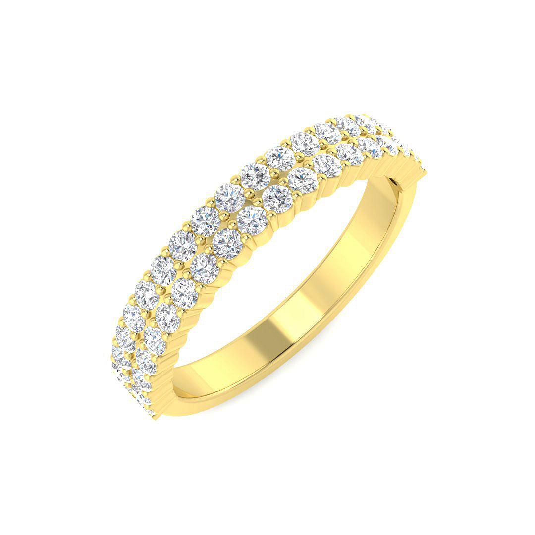 9ct Yellow Gold 0.64ct Laboratory Grown CVD Ring