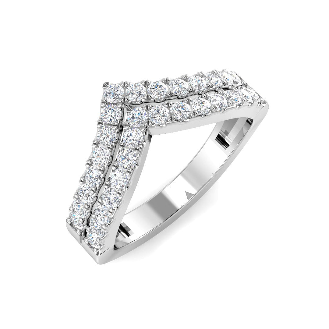 9ct White Gold 0.60ct Laboratory Grown CVD Ring