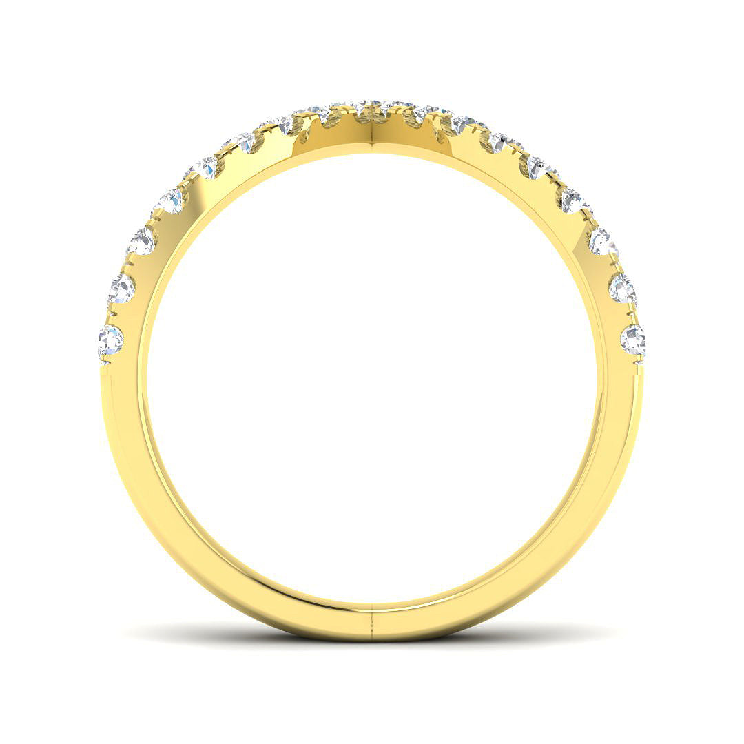 9ct Yellow Gold 0.41ct Laboratory Grown CVD Ring
