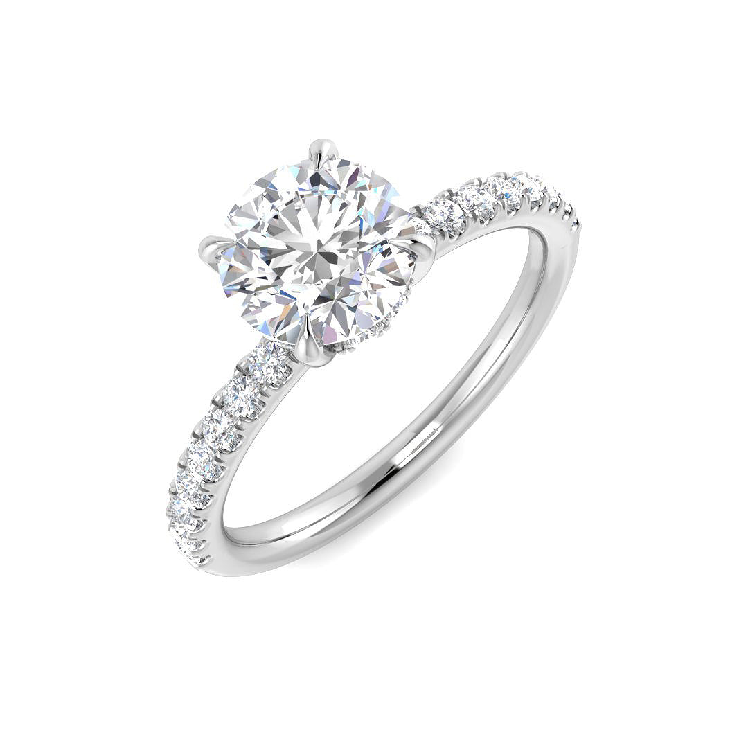 9ct White Gold 1.62ct Laboratory Grown CVD Ring