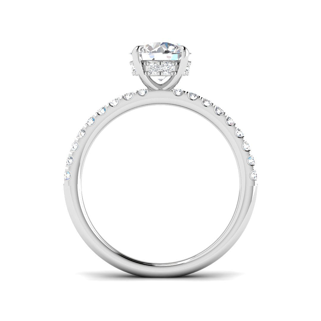 9ct White Gold 1.62ct Laboratory Grown CVD Ring