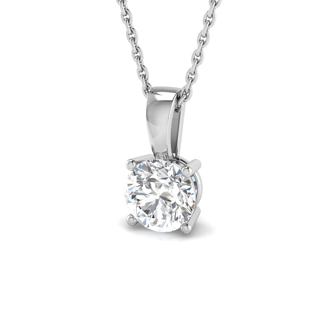 9ct White Gold 1.01ct E VS2 Laboratory Grown CVD Pendant