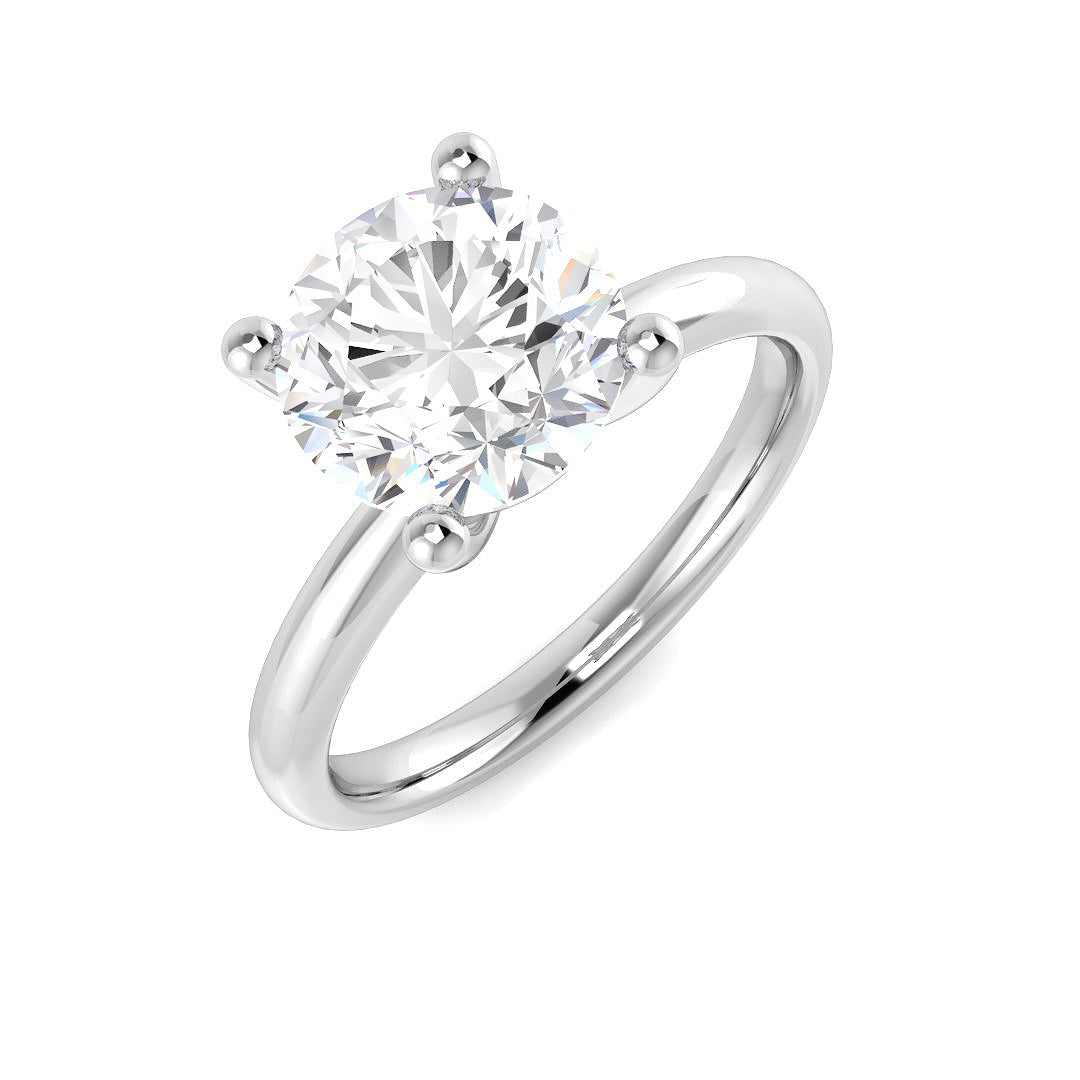 Platinum 2.01ct F SI2 Diamond Ring