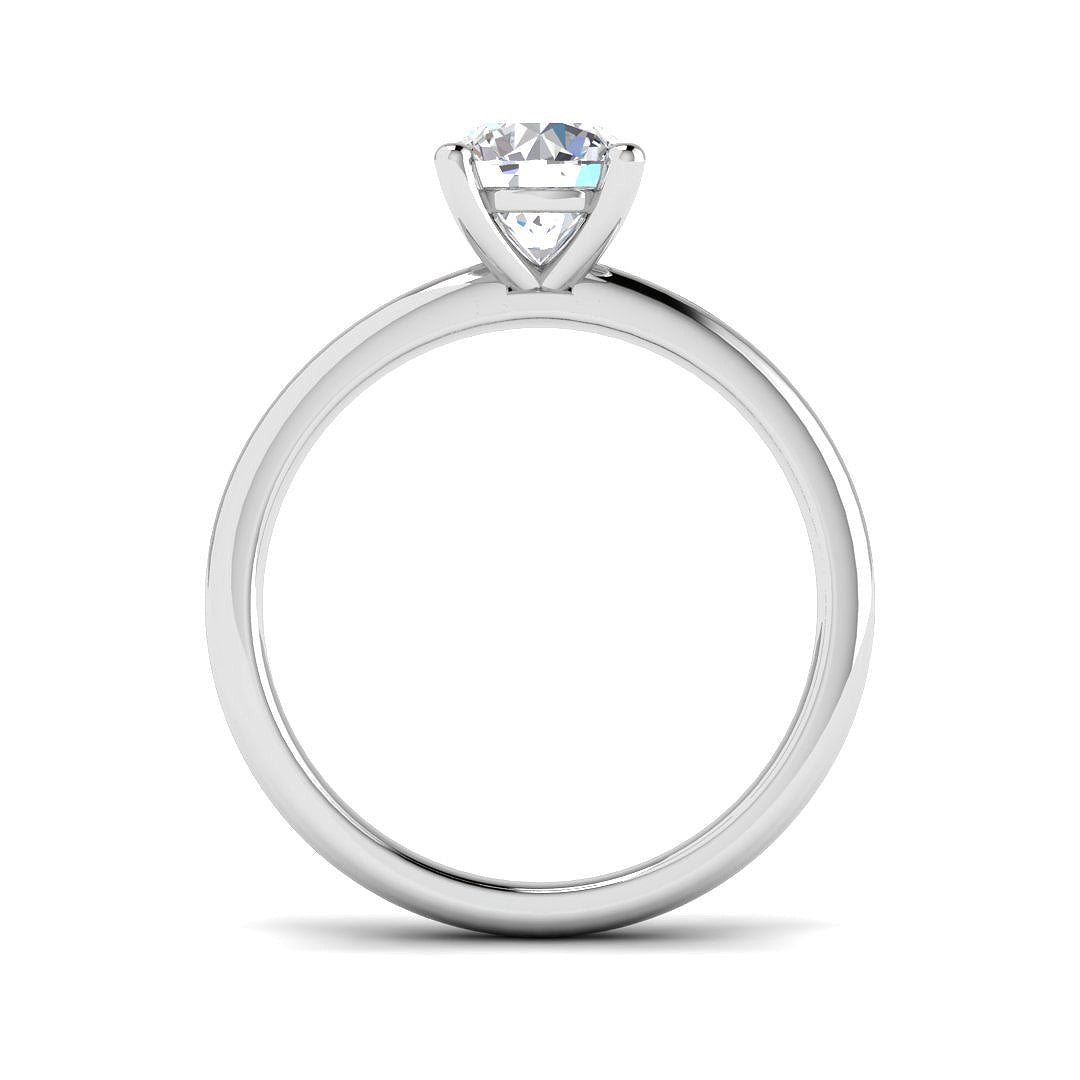 Platinum 1.01ct H SI2 Diamond Ring
