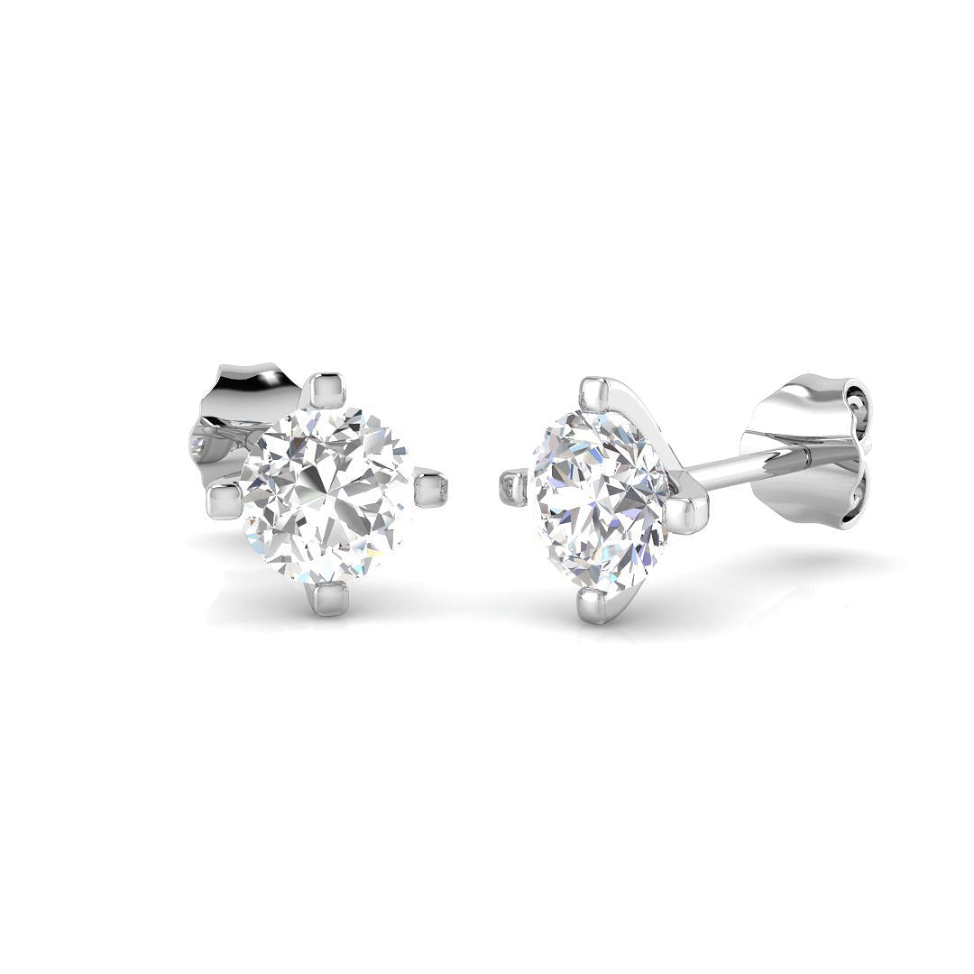 18ct White Gold 1.41ct F SI2 Diamond Earrings