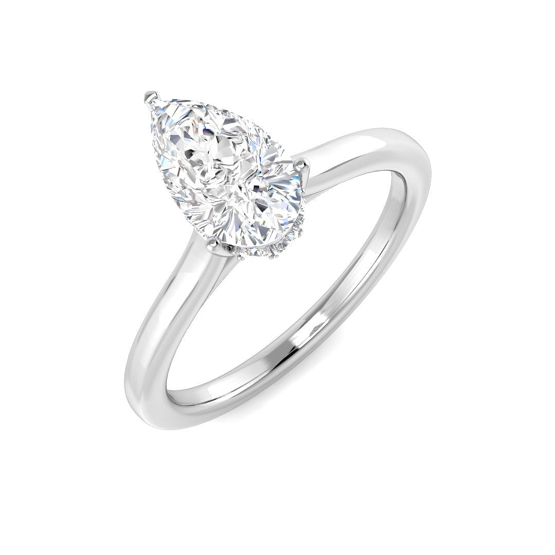 Platinum 1.20ct D VS2 Laboratory Grown CVD Ring