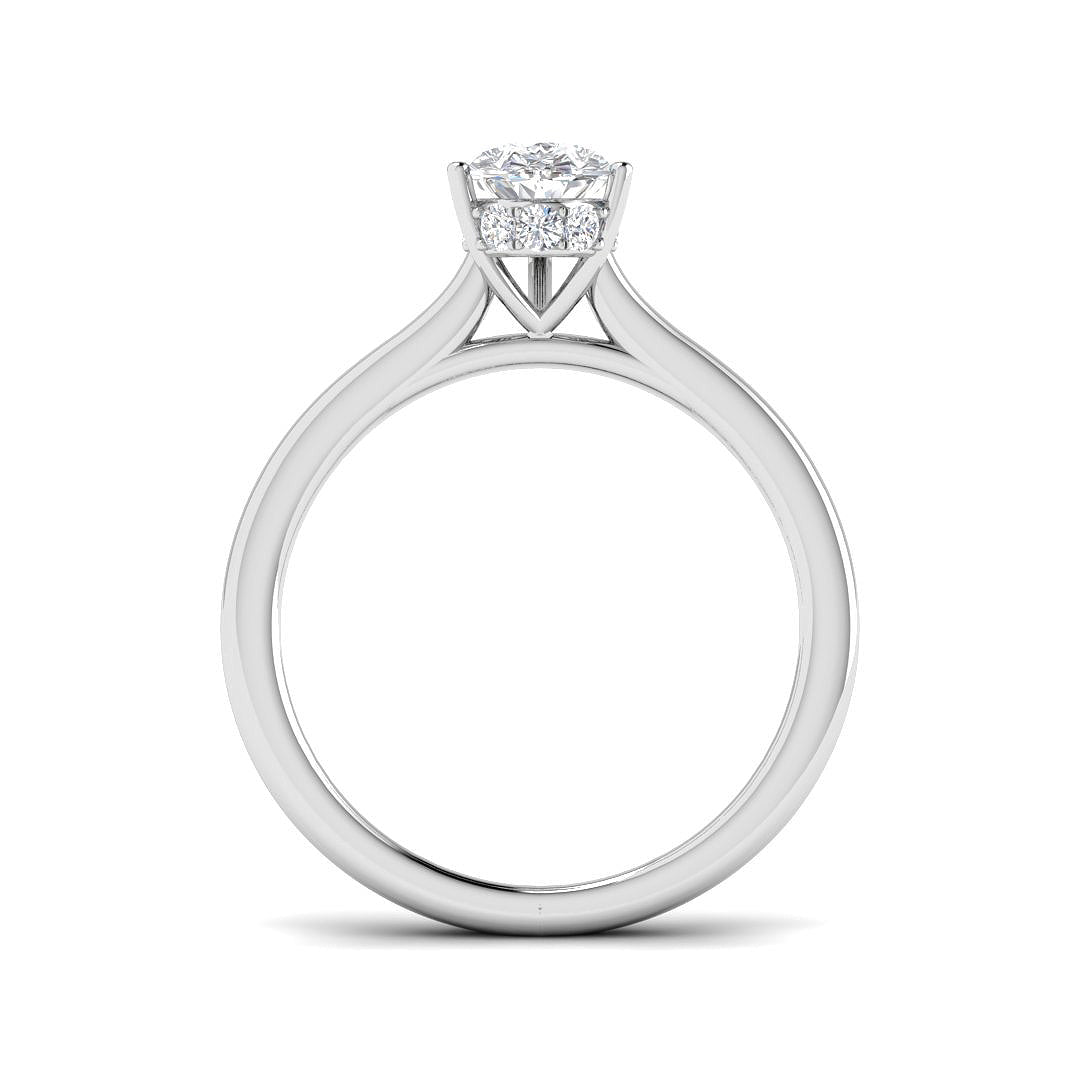 Platinum 1.20ct D VS2 Laboratory Grown CVD Ring