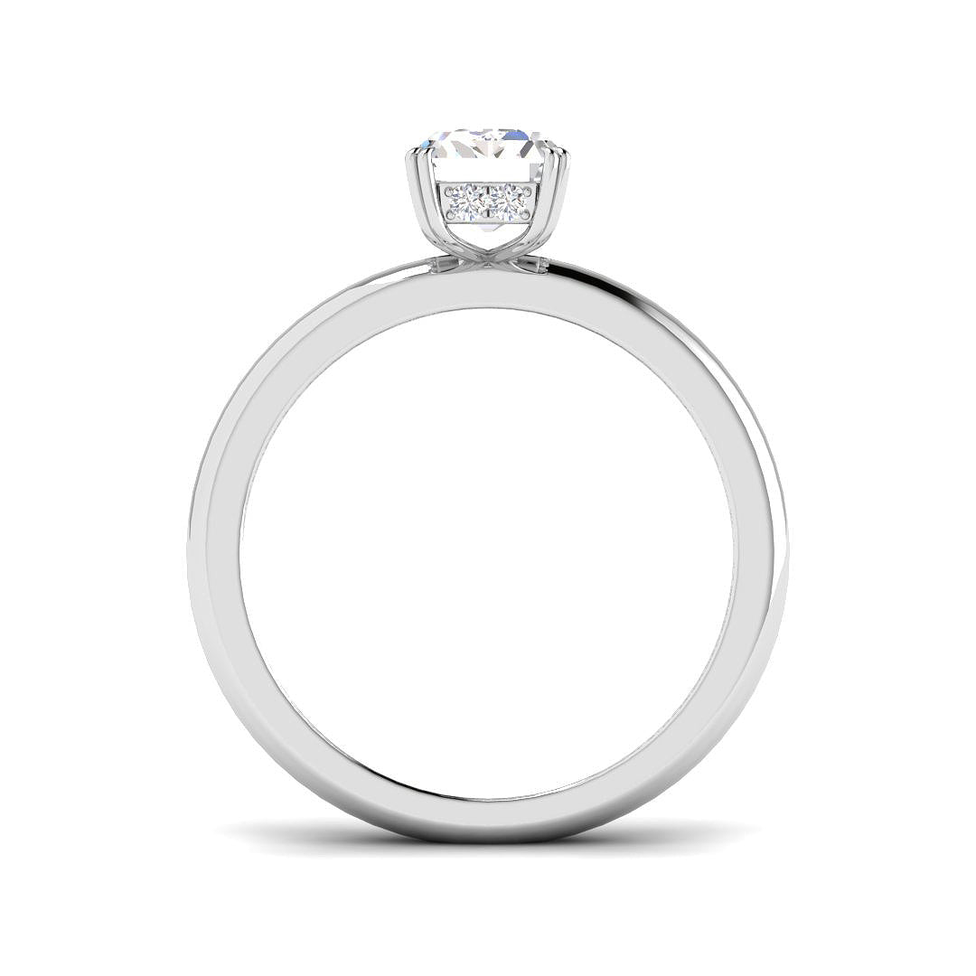 Platinum 1.57ct E VS2 Laboratory Grown CVD Ring