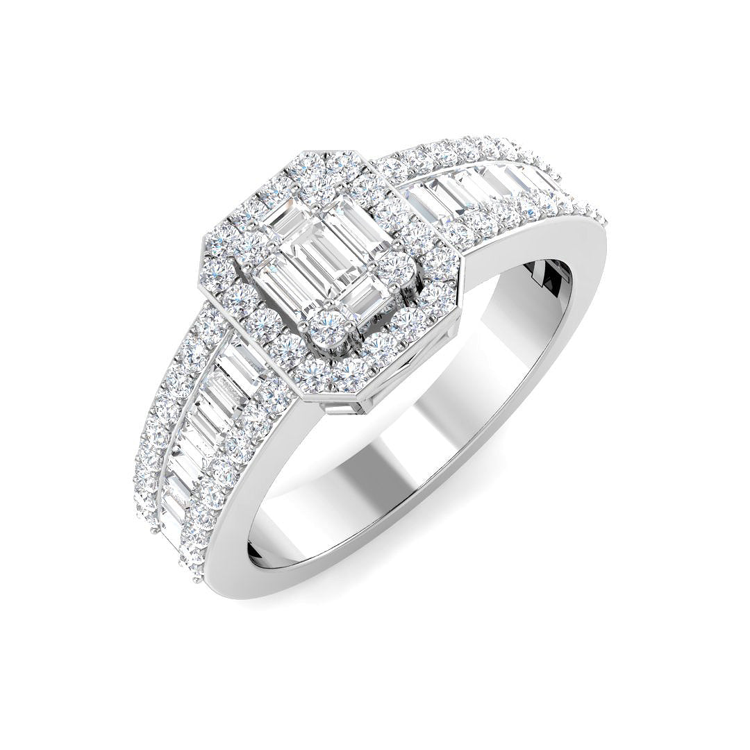 9ct White Gold 0.75ct G SI2 Diamond Ring