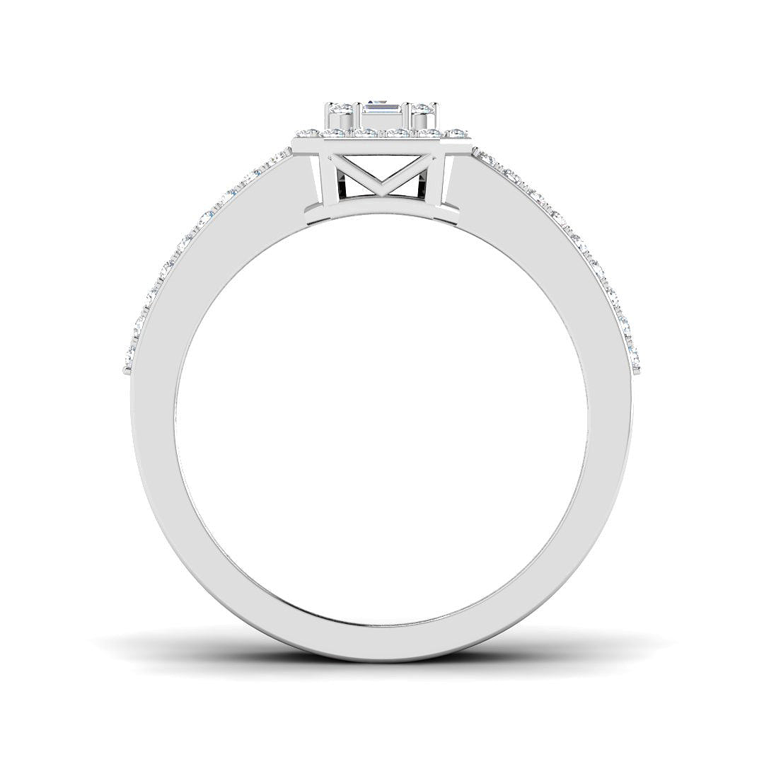 9ct White Gold 0.75ct G SI2 Diamond Ring