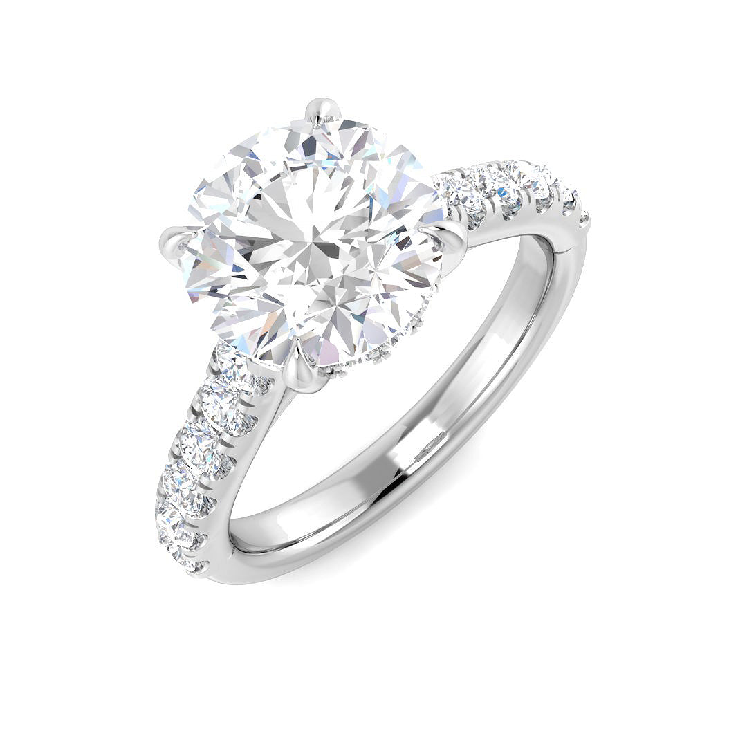 9ct White Gold 3.66ct E VS1 Laboratory Grown CVD Ring
