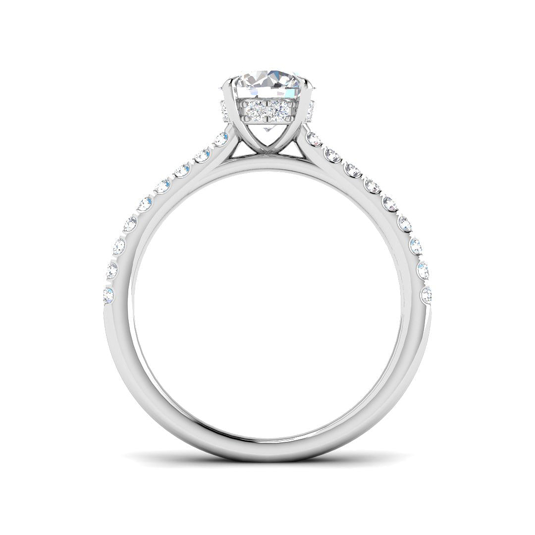 9ct White Gold 1.33ct D VS2 Laboratory Grown CVD Ring