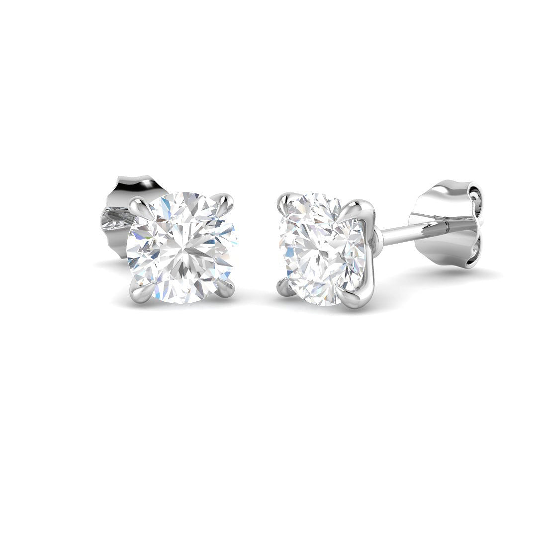 9ct White Gold 1.45ct Laboratory Grown CVD Earrings