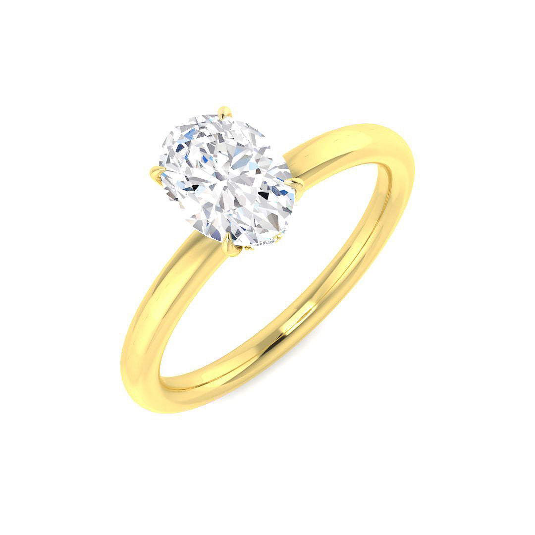 18ct Yellow Gold 1.10ct J SI2 Diamond Ring