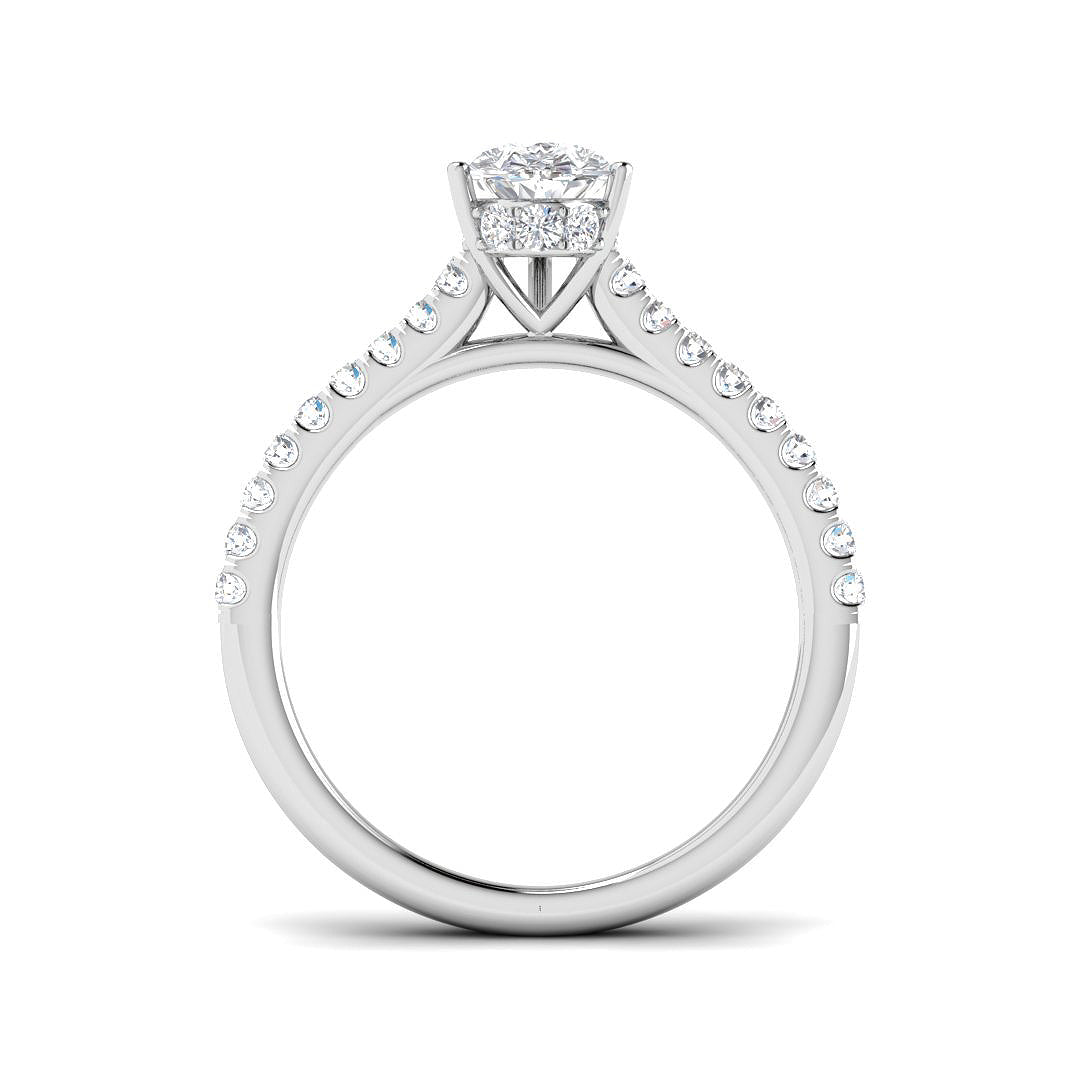 Platinum 1.42ct D VS1 Laboratory Grown CVD Ring