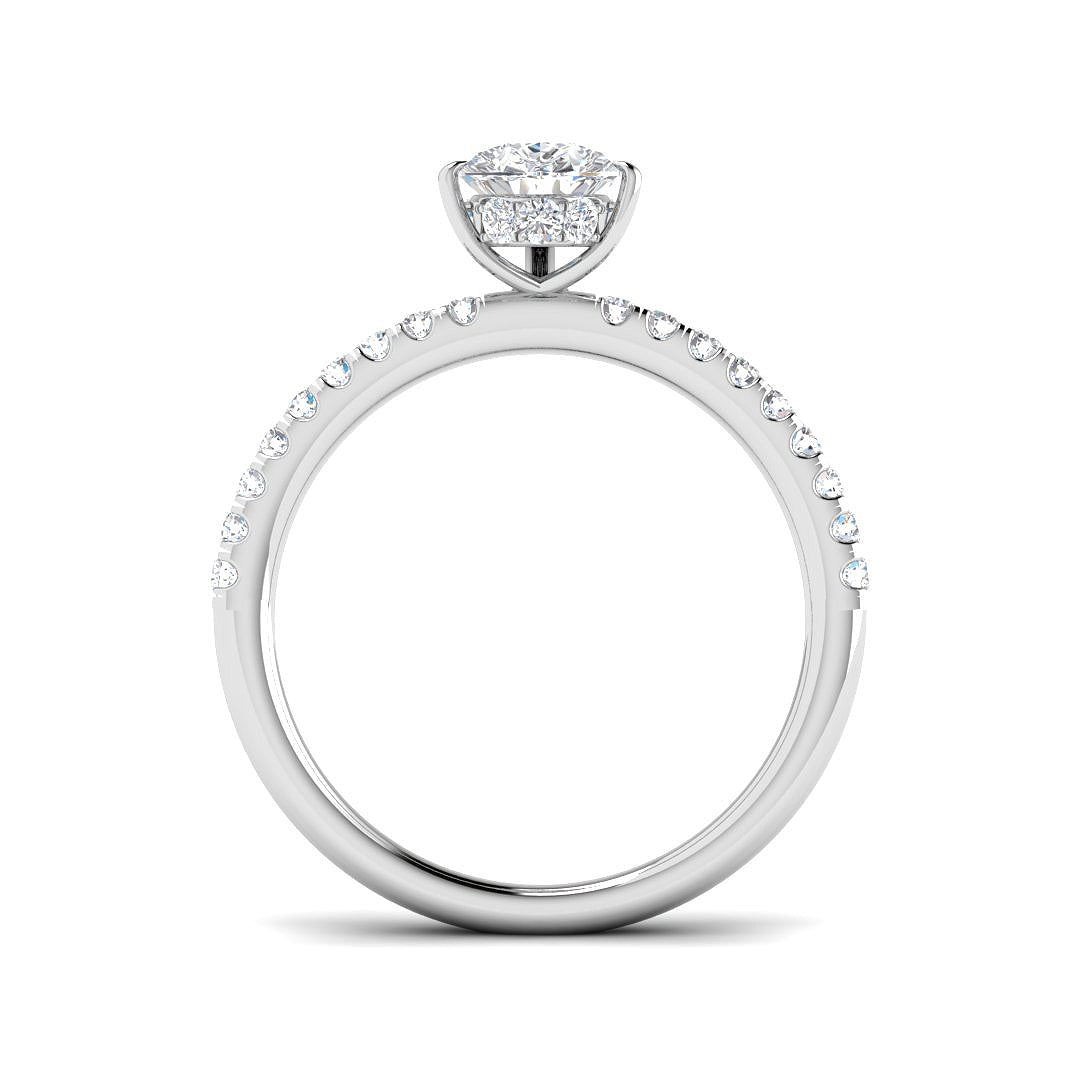 9ct White Gold 1.30ct E VS2 Laboratory Grown CVD Ring