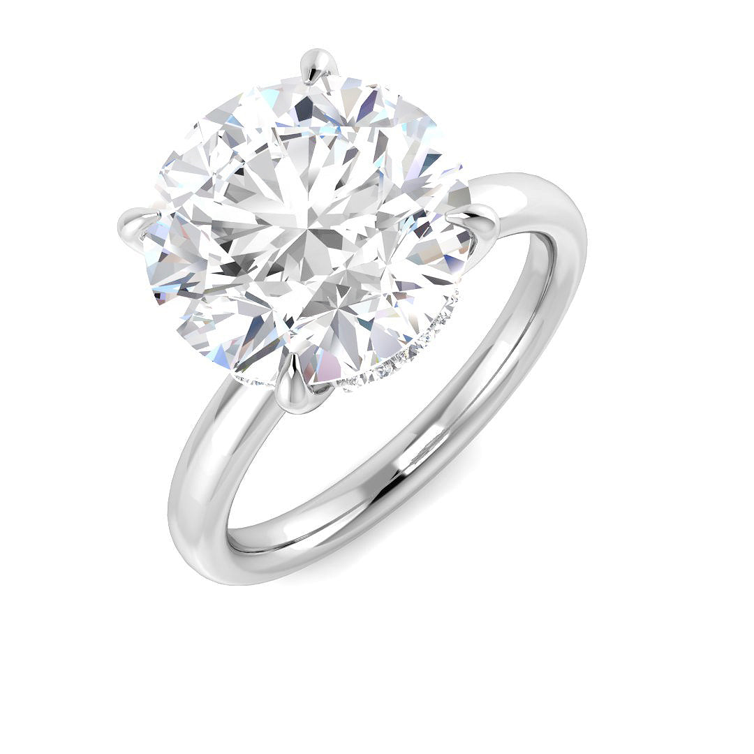 9ct White Gold 5.20ct E VS1 Laboratory Grown CVD Ring