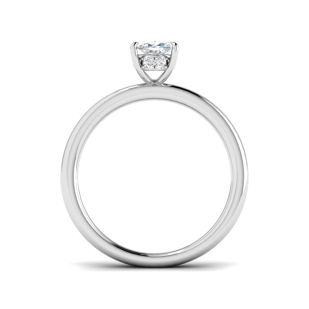 Platinum 1.11ct H SI2 Diamond Ring