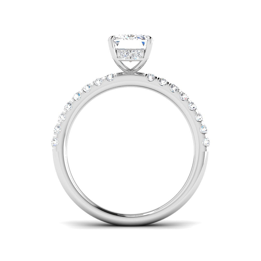 18ct White Gold 2.40ct E VS2 Laboratory Grown CVD Ring