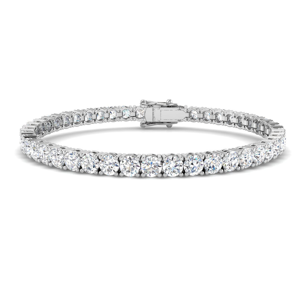 18ct White Gold 10.70ct Laboratory Grown CVD Bracelet