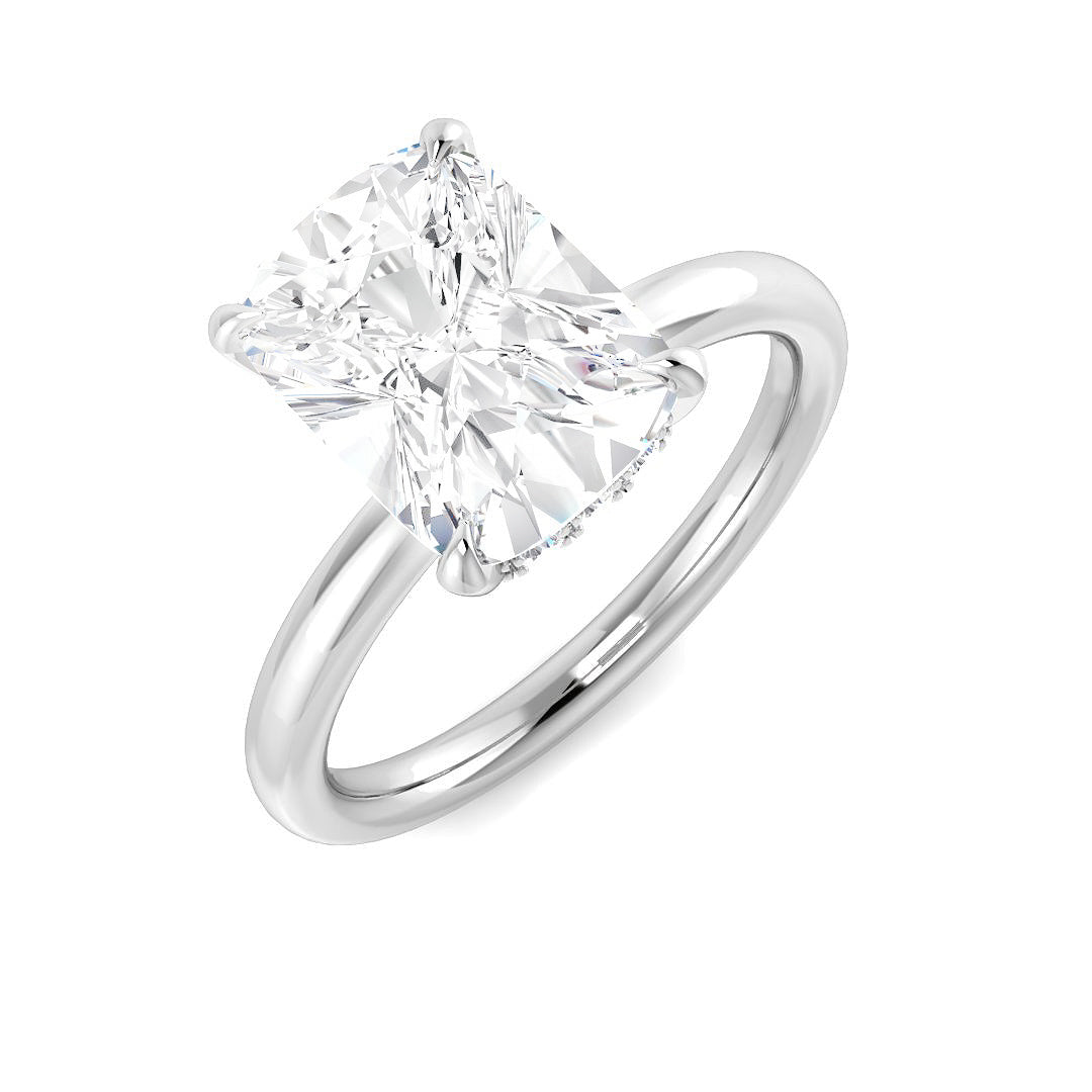 Platinum 3.18ct E VS2 Laboratory Grown CVD Ring