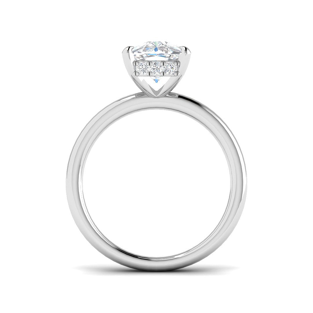 Platinum 3.18ct E VS2 Laboratory Grown CVD Ring