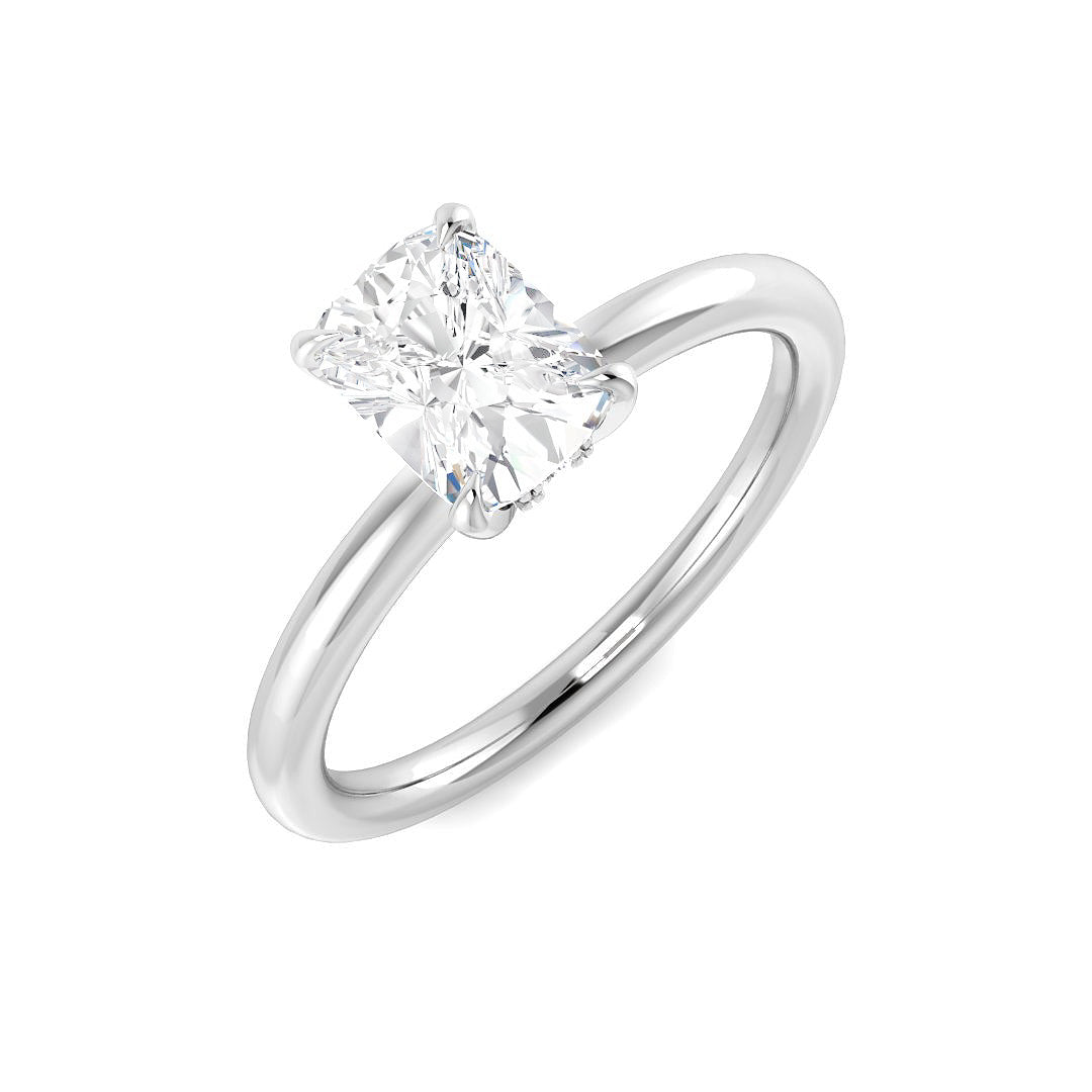Platinum 1.08ct E VS2 Laboratory Grown CVD Ring