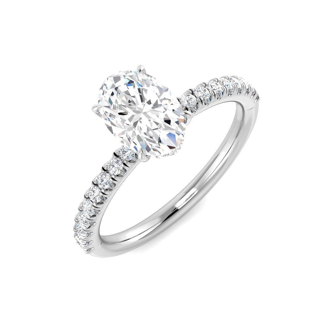 Platinum 1.29ct E VS1 Laboratory Grown CVD Ring
