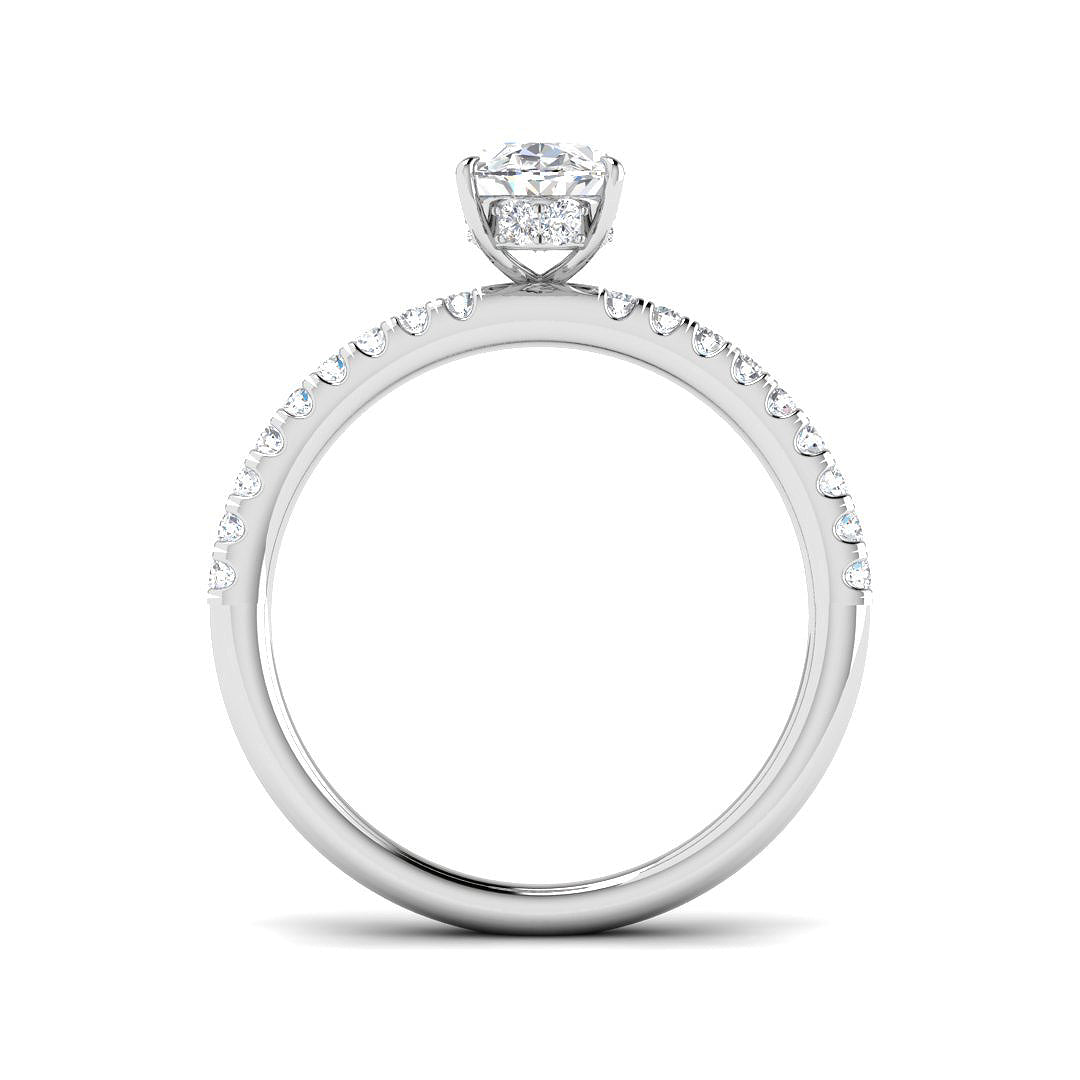 Platinum 1.29ct E VS1 Laboratory Grown CVD Ring