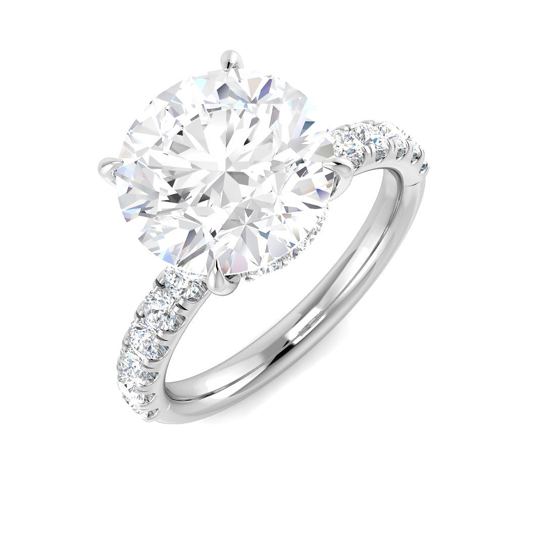 Platinum 4.55ct E VS1 Laboratory Grown CVD Ring