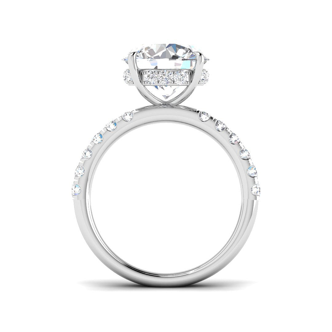 Platinum 4.55ct E VS1 Laboratory Grown CVD Ring