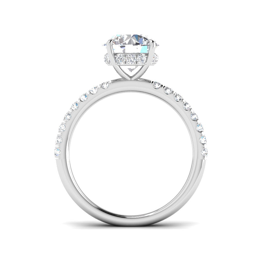 Platinum 2.42ct E VS2 Laboratory Grown CVD Ring