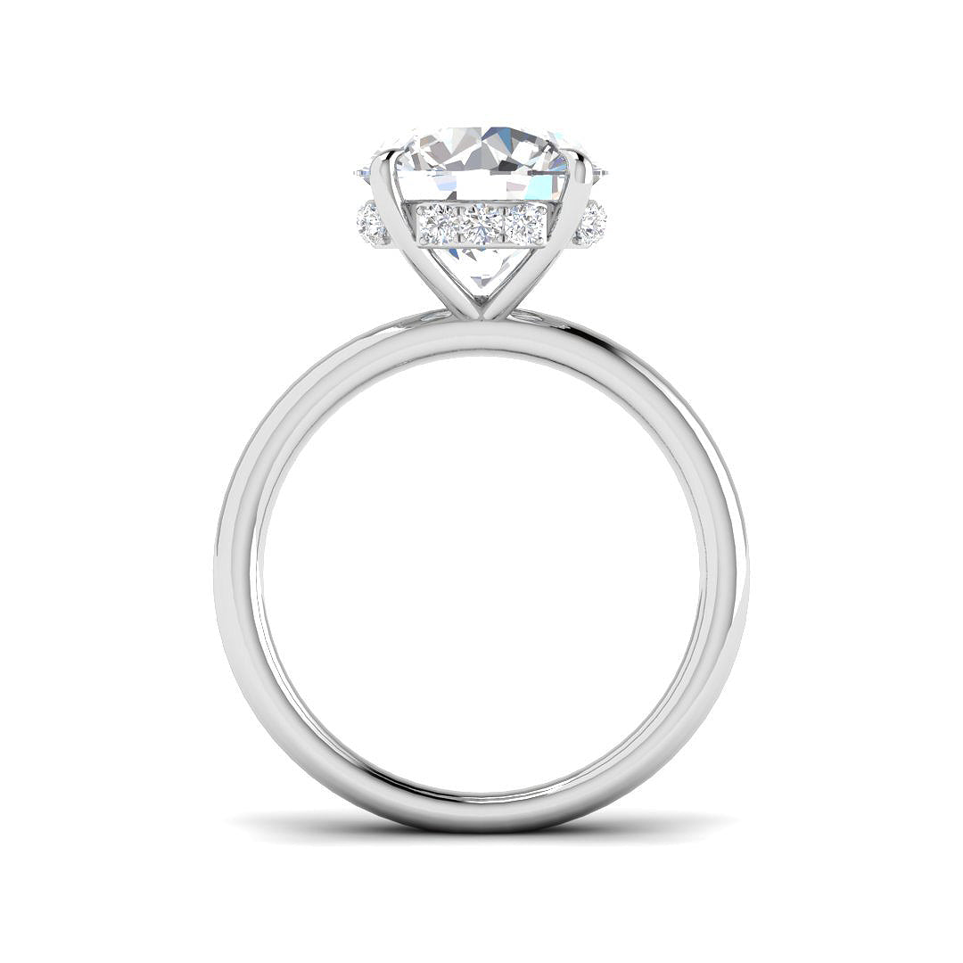 Platinum 4.18ct E VS1 Laboratory Grown CVD Ring