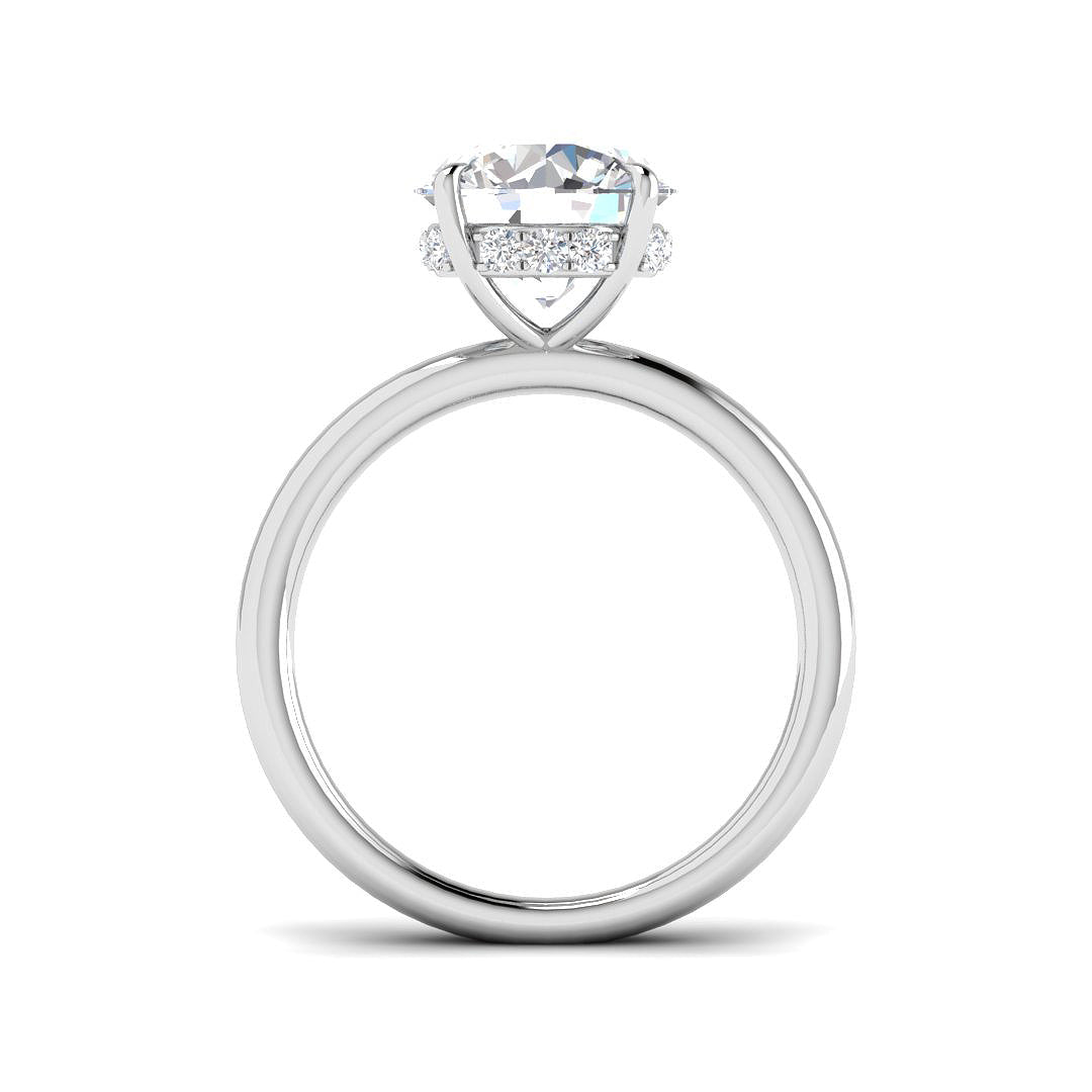 Platinum 3.15ct E VS1 Laboratory Grown CVD Ring