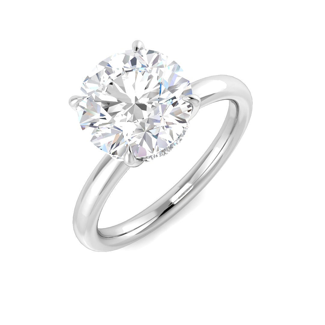 Platinum 3.15ct E VS2 Laboratory Grown CVD Ring