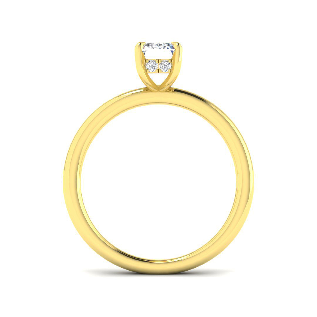 18ct Yellow Gold 1.13ct D VS2 Laboratory Grown CVD Ring
