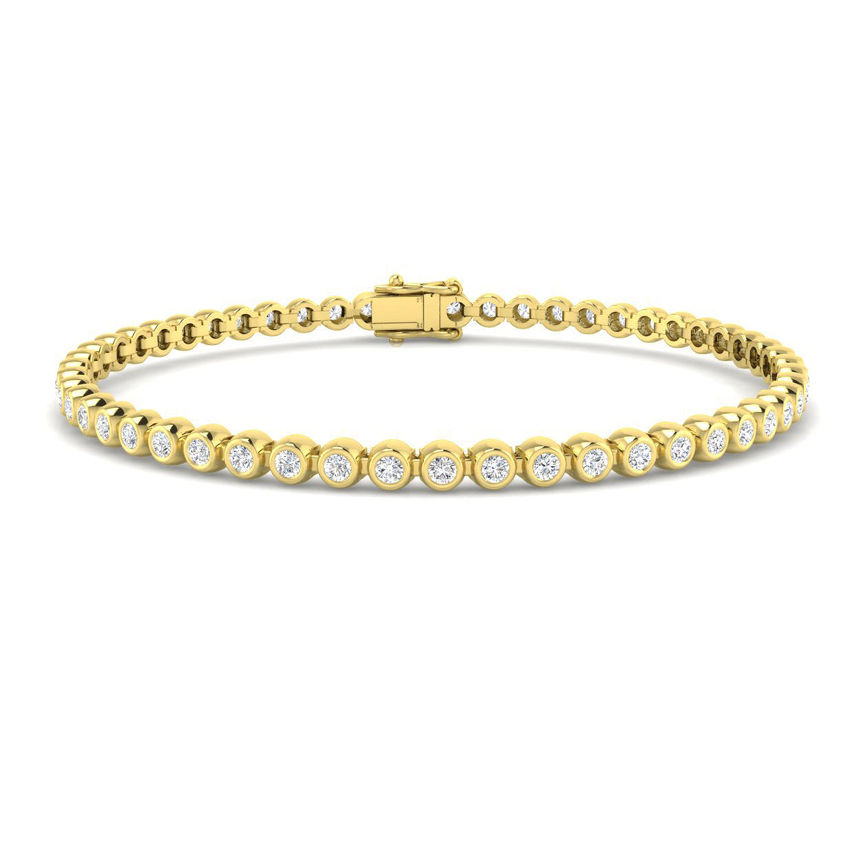 18ct Yellow Gold 1.97ct G SI1 Diamond Bracelet