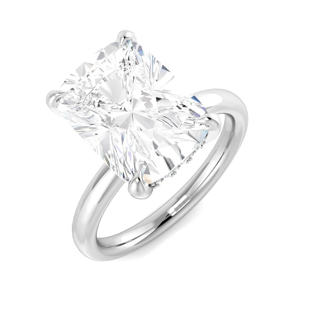 9ct White Gold 5.25ct E VS2 Laboratory Grown CVD Ring