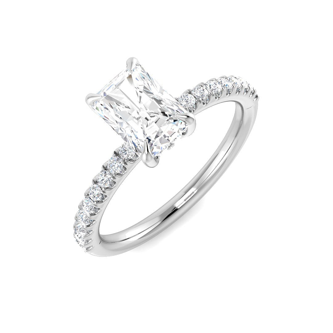 9ct White Gold 1.35ct E VS1 Laboratory Grown CVD Ring