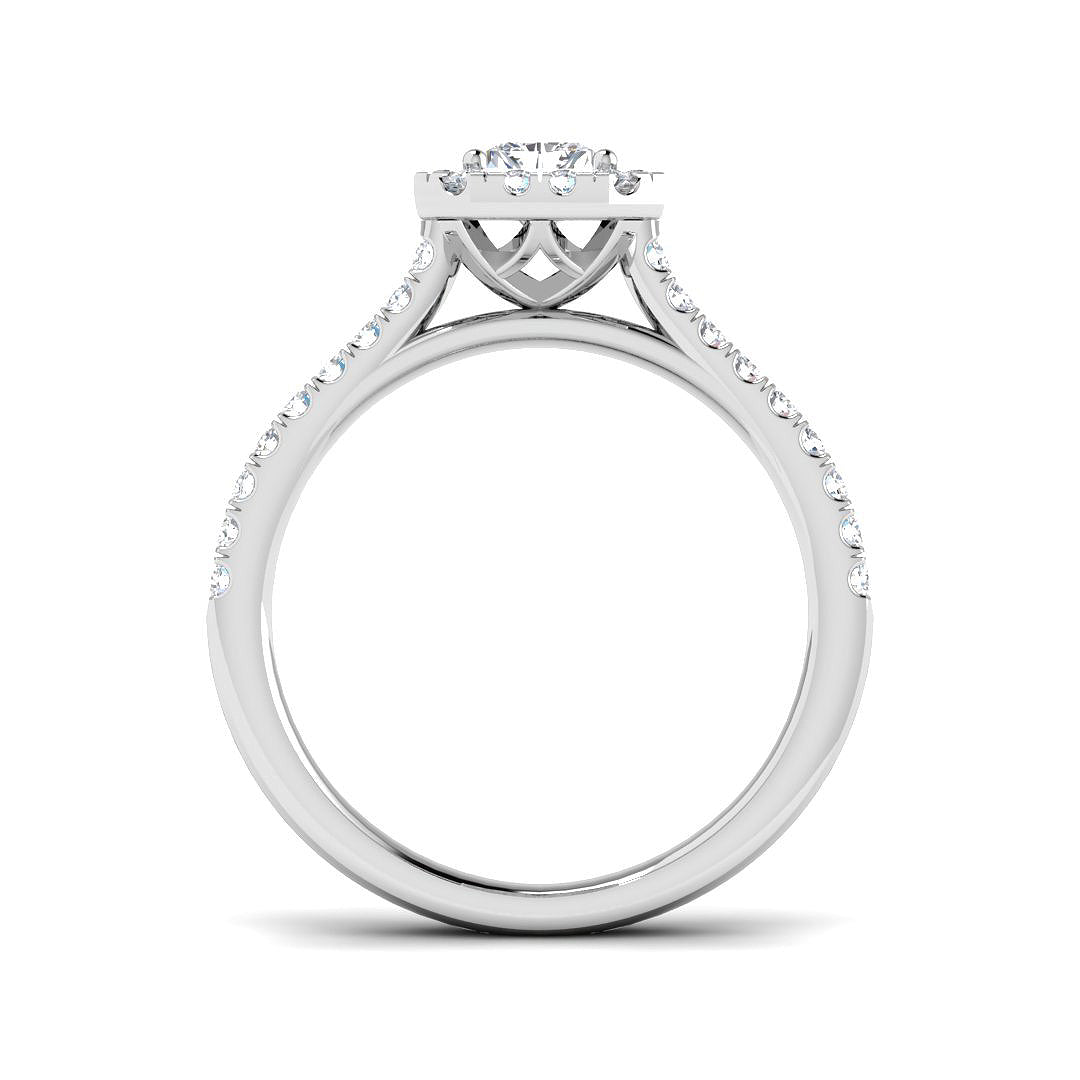 Platinum 1.46ct K SI2 Diamond Ring
