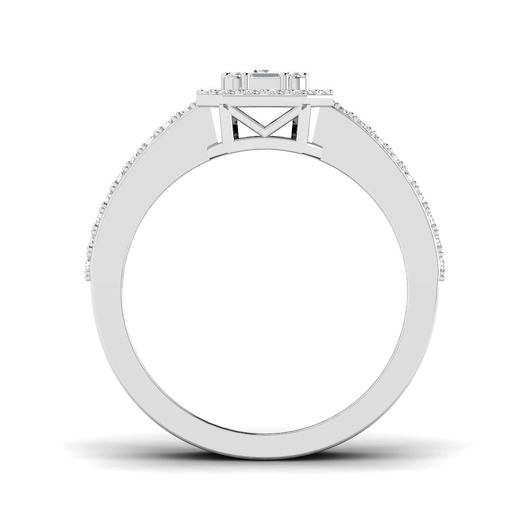 9ct White Gold 1.09ct G SI2 Diamond Ring
