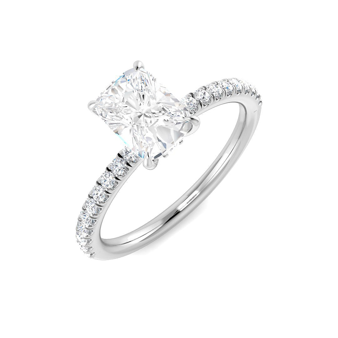 9ct White Gold 1.24ct E VS1 Laboratory Grown CVD Ring