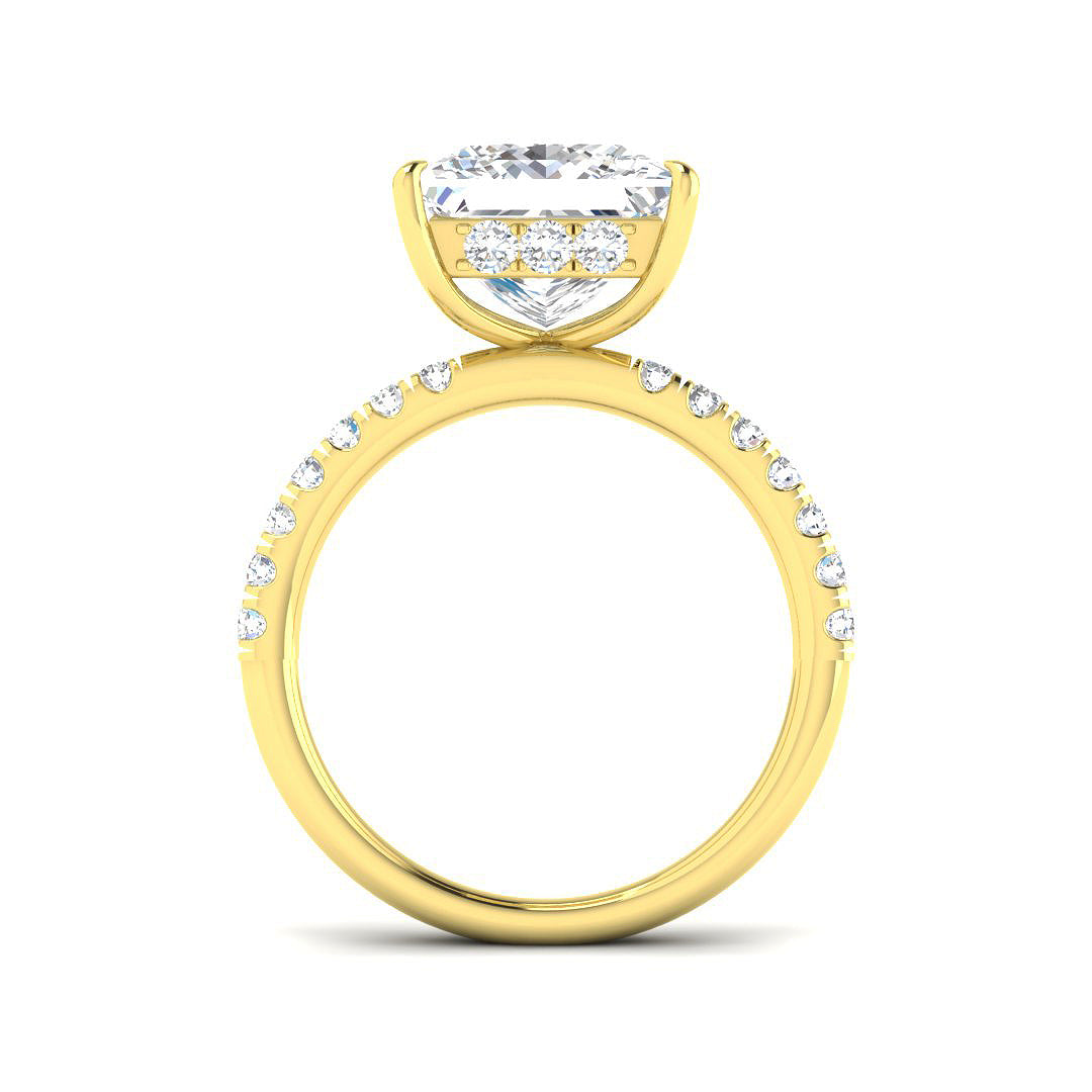 9ct Yellow Gold 5.49ct E VS2 Laboratory Grown CVD Ring