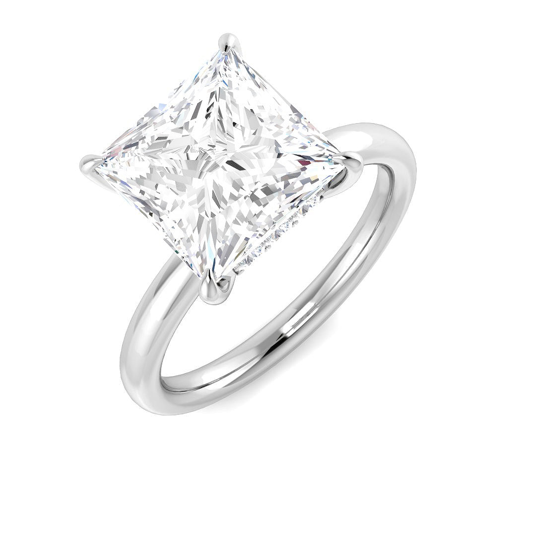 Platinum 4.20ct E VS2 Laboratory Grown CVD Ring