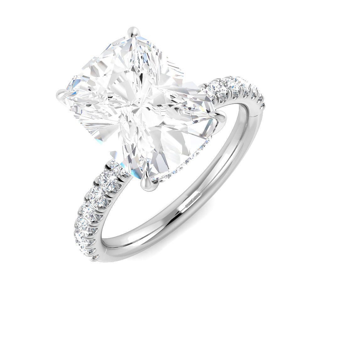 9ct White Gold 4.47ct E VS1 Laboratory Grown CVD Ring