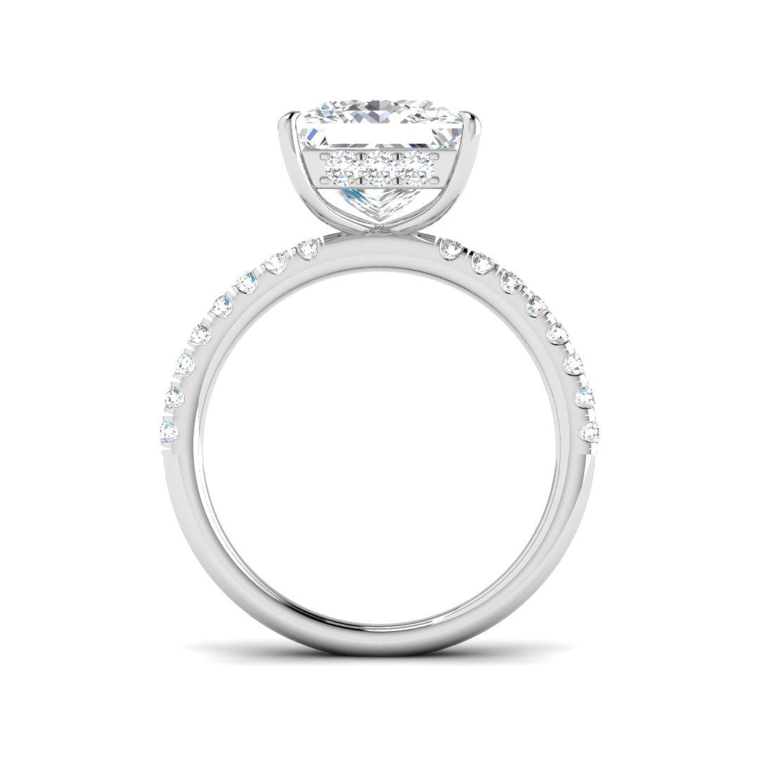 Platinum 4.47ct E VS2 Laboratory Grown CVD Ring