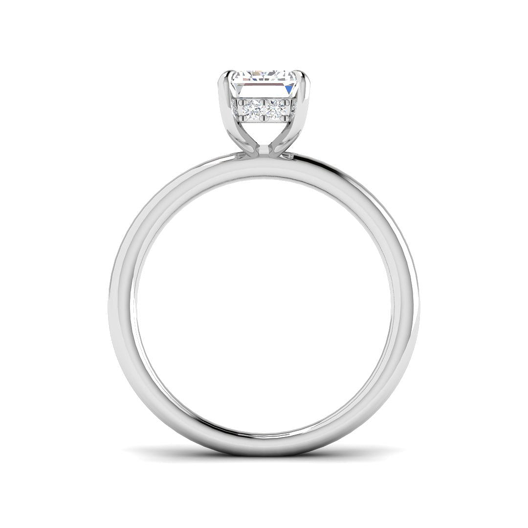 Platinum 2.15ct D VS2 Laboratory Grown CVD Ring